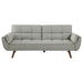 Caufield Upholstered Tufted Convertible Sofa Bed Grey