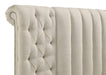 Sonya Upholstered Eastern King Round Storage Bed Ivory