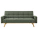 Kourtney Upholstered Tufted Convertible Sofa Bed Sage Green