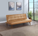 Jenson Upholstered Tufted Convertible Sofa Bed Saddle Brown