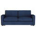 Gretchen Upholstered Convertible Sleeper Sofa Bed Navy Blue