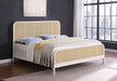 Lanewood Open Cane Webbing Metal Eastern King Bed White
