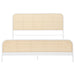 Lanewood Open Cane Webbing Metal Eastern King Bed White