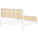 Lanewood Open Cane Webbing Metal Eastern King Bed White