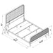 Lanewood Open Cane Webbing Metal Queen Bed White