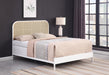 Amherst Radio Weave Rattan Metal Full Bed White