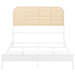 Amherst Radio Weave Rattan Metal Full Bed White