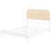 Amherst Radio Weave Rattan Metal Full Bed White