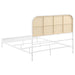 Amherst Radio Weave Rattan Metal Full Bed White