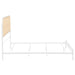 Amherst Radio Weave Rattan Metal Full Bed White