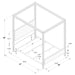 Zimmerlee 89-inch Metal Queen Canopy Bed Rust Brown
