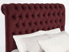 Devon 57-inch Upholstered Eastern King Panel Bed Wine Red