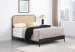 Amherst Radio Weave Rattan Metal Full Bed Black