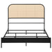 Amherst Radio Weave Rattan Metal Full Bed Black