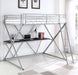 Hyde Metal Full Workstation Loft Bed Silver