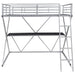 Hyde Metal Full Workstation Loft Bed Silver