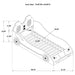 Cruiser Wood Twin LED Race Car Bed and 7-inch Mattress Red