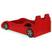 Cruiser Wood Twin LED Race Car Bed Red