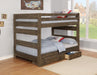 Wrangle Hill 2-drawer Wood Under Bed Storage Gun Smoke