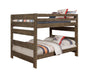 Wrangle Hill Wood Full Over Full Bunk Bed Gun Smoke