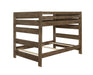 Wrangle Hill Wood Full Over Full Bunk Bed Gun Smoke