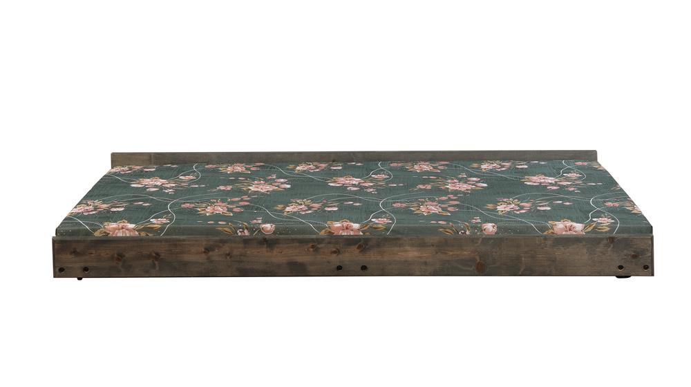 Wrangle Hill Wood Trundle with Bunkie Mattress Gun Smoke