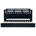 Carlsbad Wood Twin Captains Bed With Trundle Navy Blue