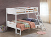 Littleton Wood Twin Over Full Bunk Bed White
