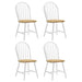Cinder Wood Dining Side Chair White (Set of 4)