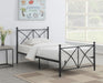 Hart Metal Full Open Frame Bed Matte Black