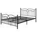Klossen Metal Queen Open Frame Bed Black