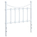 Marie Metal Twin Open Frame Headboard White
