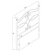 Callie Metal Twin Open Frame Headboard Matte Black