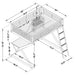 Parkview Full Workstation Loft Bed Black