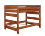 Wrangle Hill Wood Full Over Full Bunk Bed Amber Wash