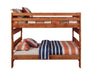 Wrangle Hill Wood Full Over Full Bunk Bed Amber Wash