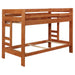 Wrangle Hill Wood Twin Over Twin Bunk Bed Amber Wash