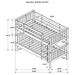 Chapman Wood Twin Over Twin Bunk Bed with Mattress White