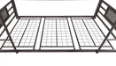 Rogen Metal Twin Triple Bunk Bed Dark Bronze