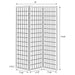 Carrie 3-Panel Room Divider Folding Shoji Screen Natural