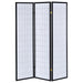 Carrie 3-Panel Room Divider Folding Shoji Screen Black