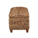 Laughton Hand-Woven Banana Leaf Storage Trunk Amber