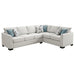 Ashford Chenille Upholstered Sleeper Sectional Sofa Greige