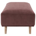 Elizabeth Corduroy Upholstered Ottoman Wine Red