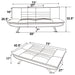 Julian Upholstered Tufted Convertible Sofa Bed Grey