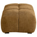 Camacho Rectangular Upholstered Tufted Ottoman Amber