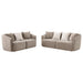 Townsend 2-piece Chenille Upholstered Sofa Set Latte