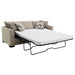 Storey Upholstered Sleeper Sectional Chaise Sofa Camel