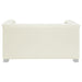 Chaviano 2-piece Upholstered Track Arm Sofa Set Pearl White