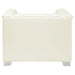 Chaviano 3-piece Upholstered Track Arm Sofa Set Pearl White